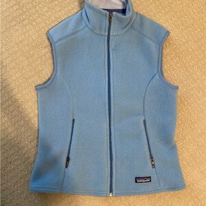 Patagonia W's Synchilla Vest Style #25163, size Small, light blue